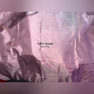 Kate Spade NWOT Large Pink Satin Dust Bag